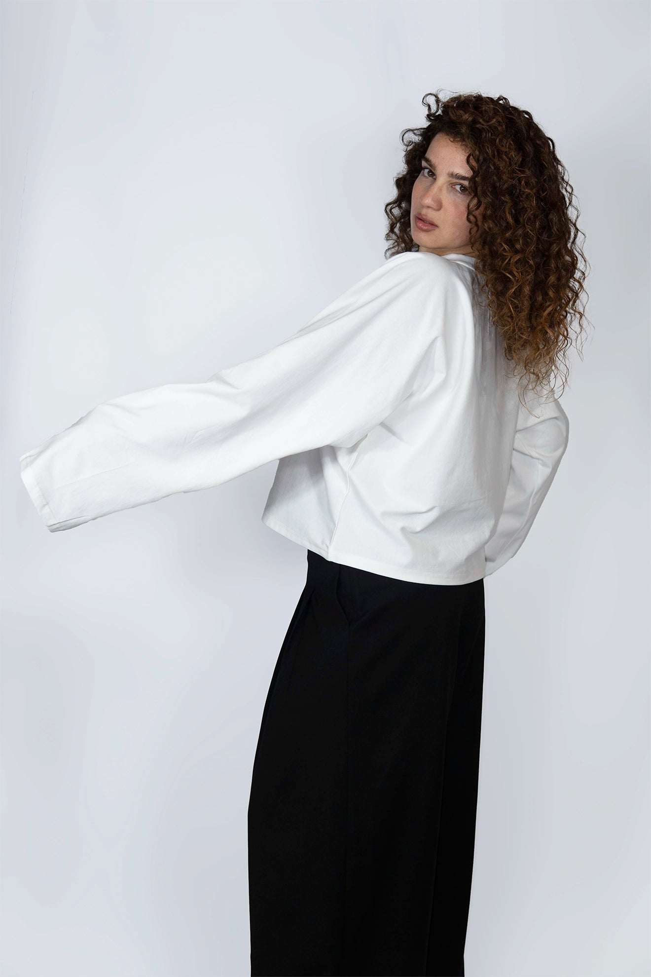 Blurry White Long Sleeve