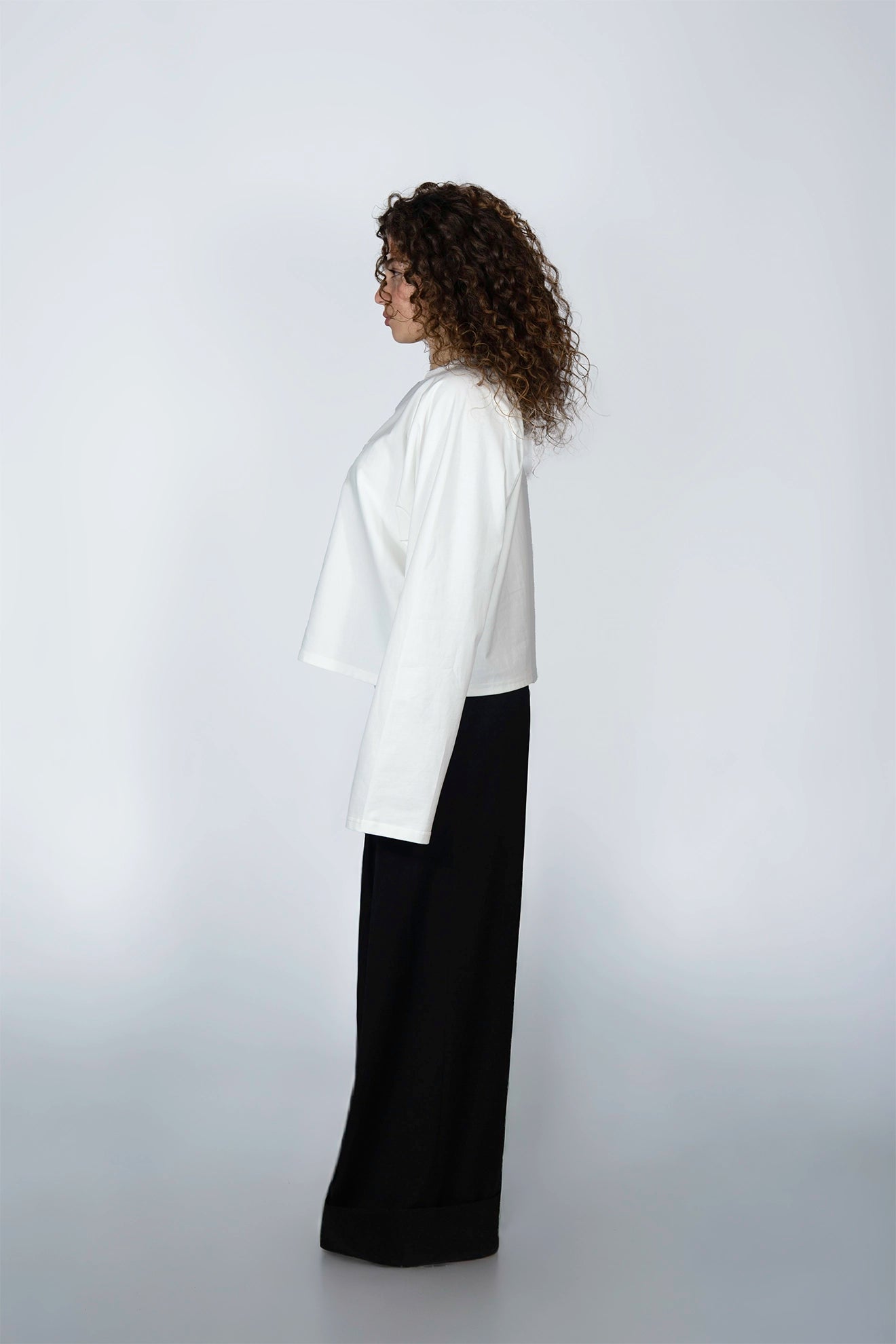 Blurry White Long Sleeve