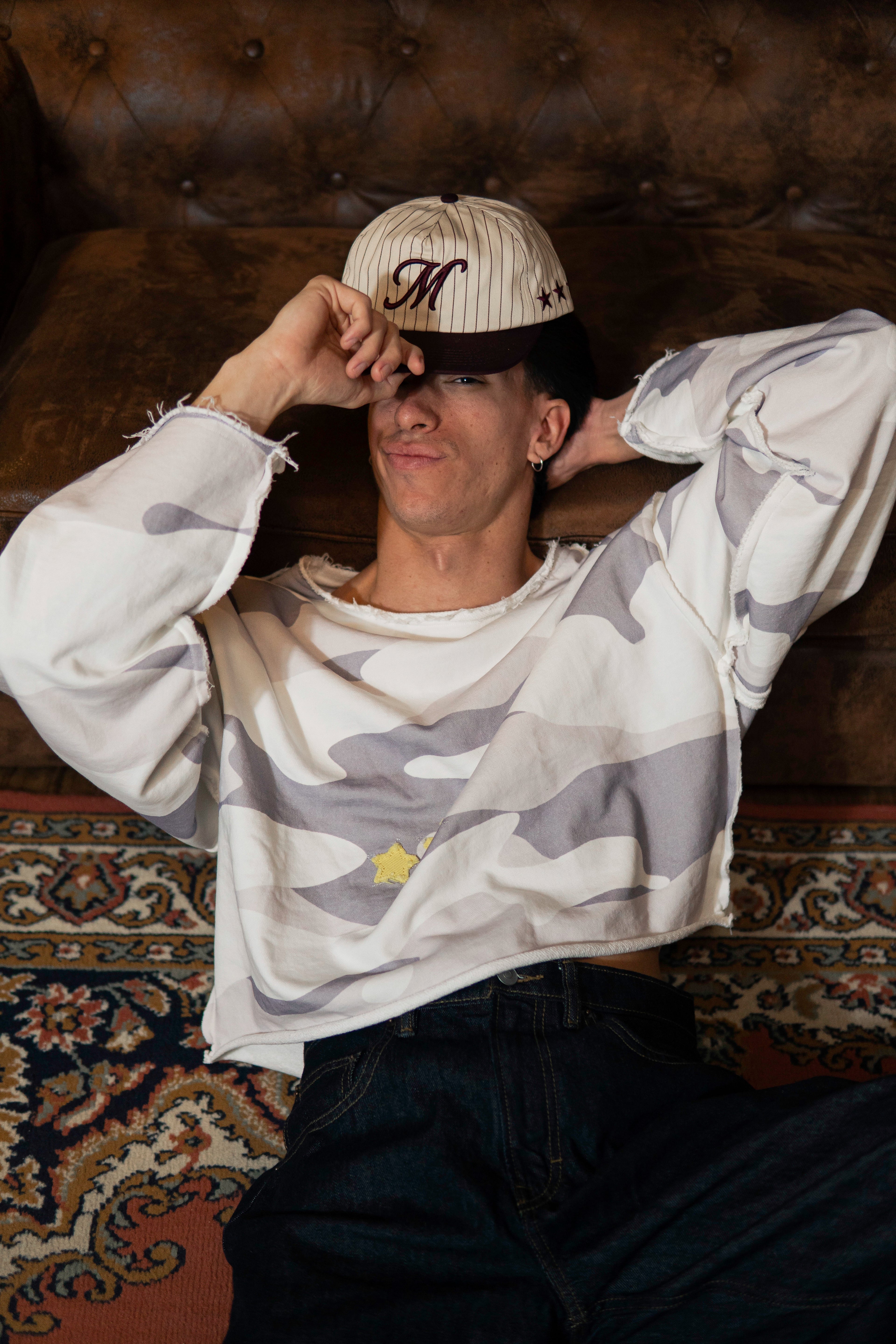 Pinstripe Varsity Cap