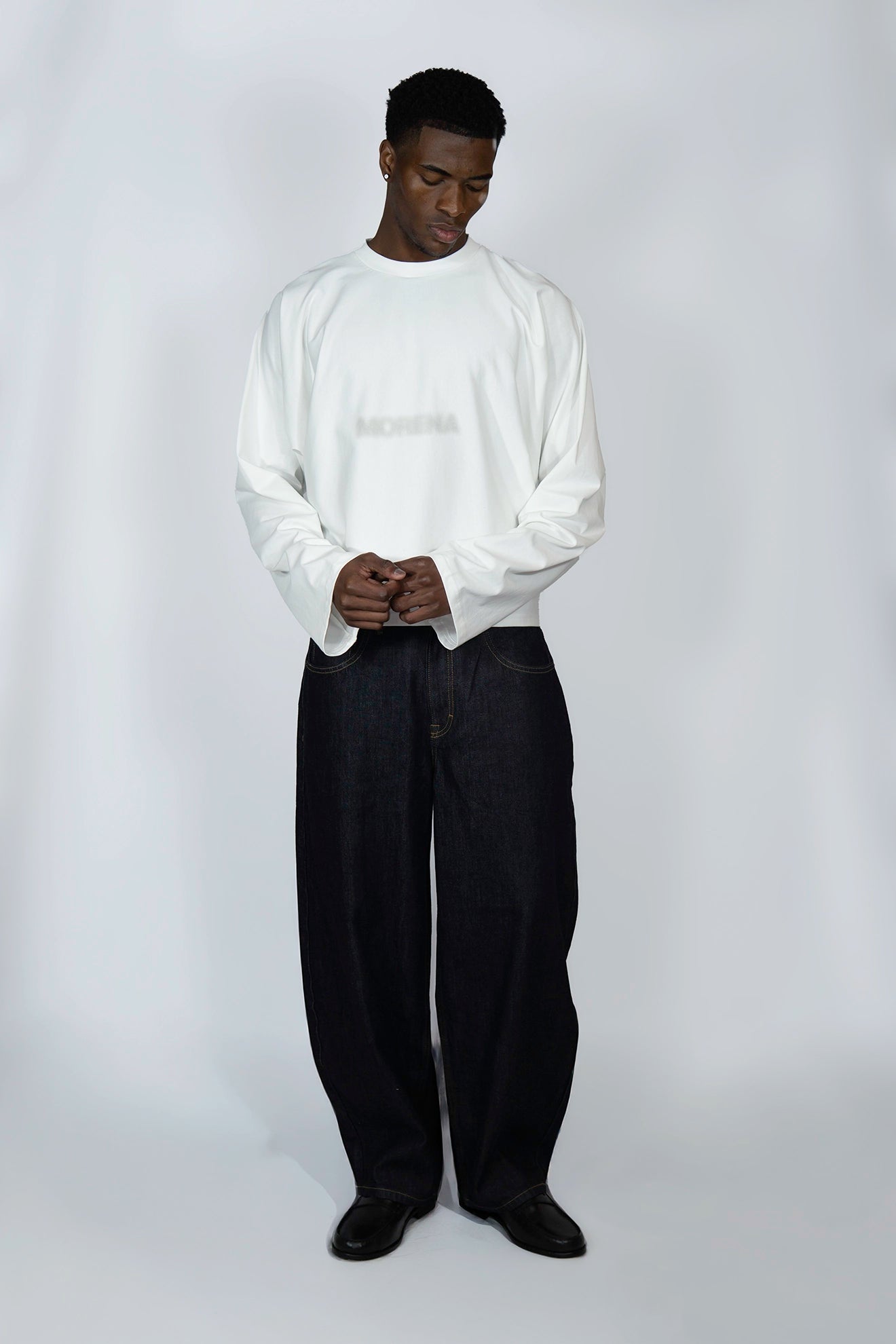 Blurry White Long Sleeve