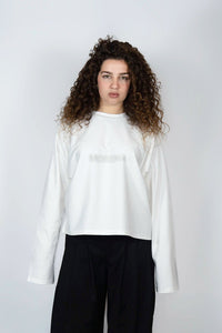 Blurry White Long Sleeve